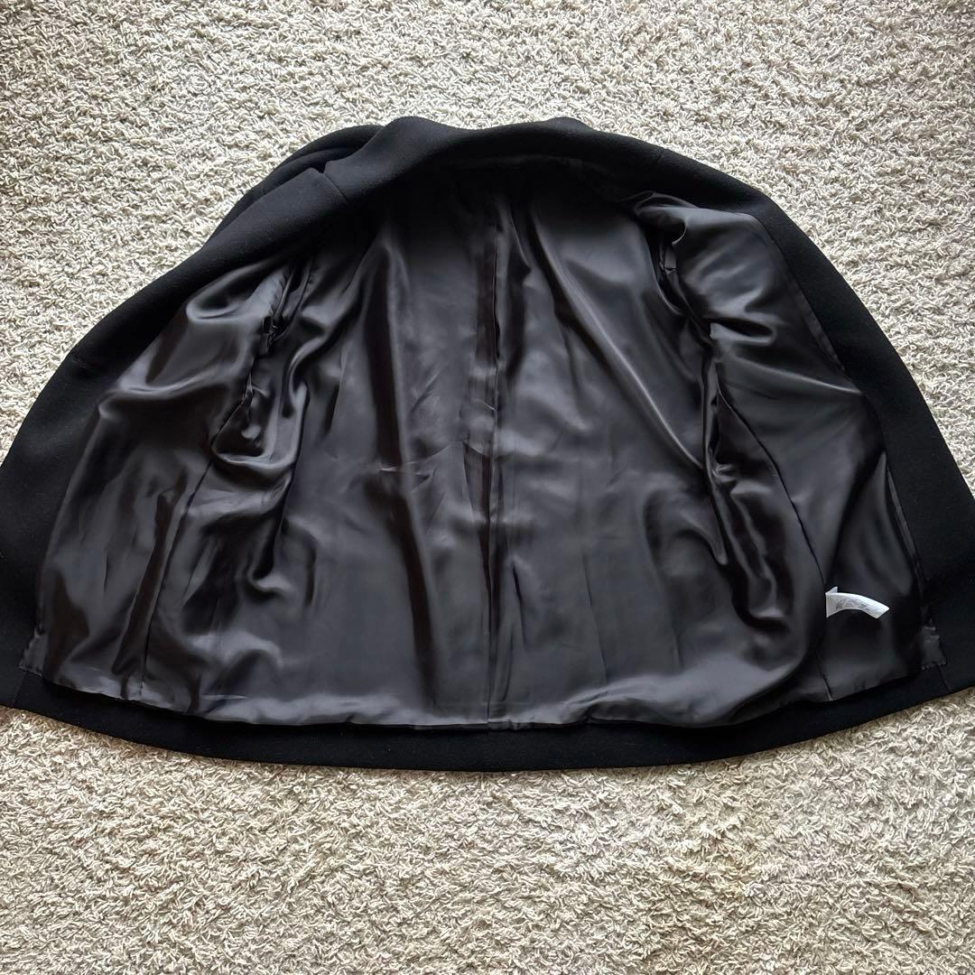 【極美品】Spick&Span W/Nyモッサジャケットライクコート ブラック