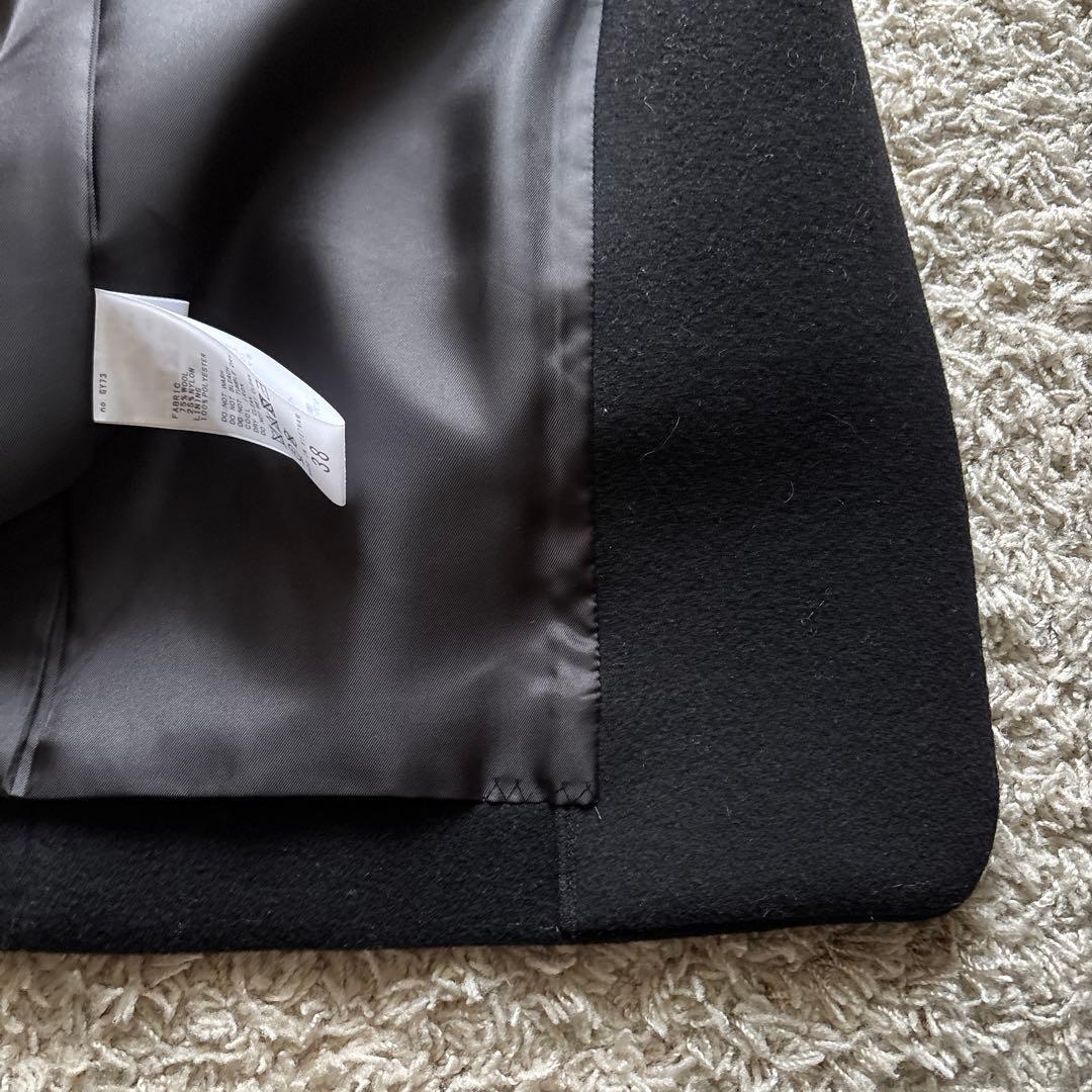 【極美品】Spick&Span W/Nyモッサジャケットライクコート ブラック