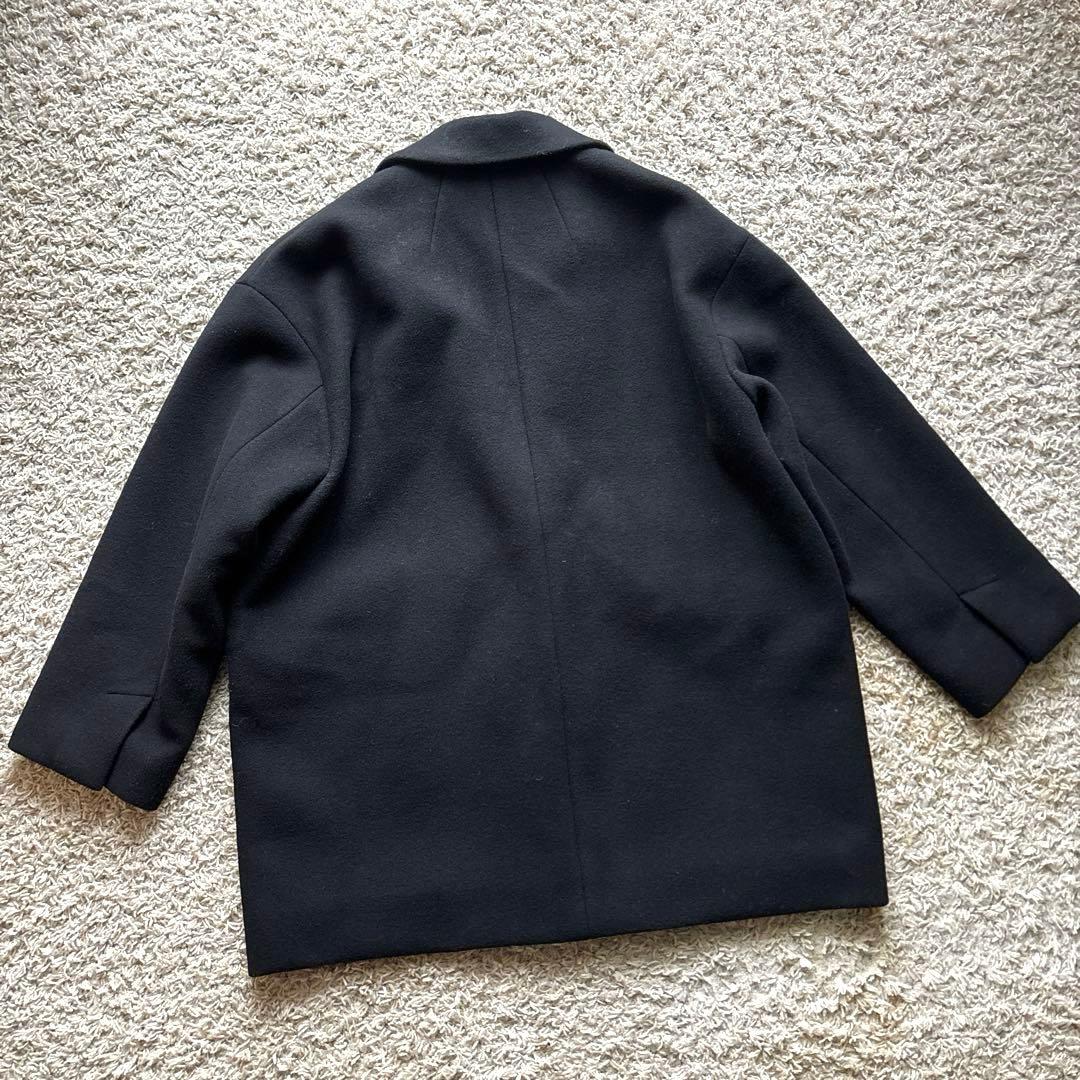 【極美品】Spick&Span W/Nyモッサジャケットライクコート ブラック