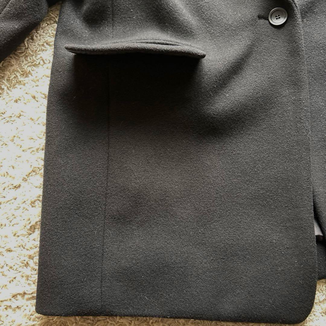 【極美品】Spick&Span W/Nyモッサジャケットライクコート ブラック