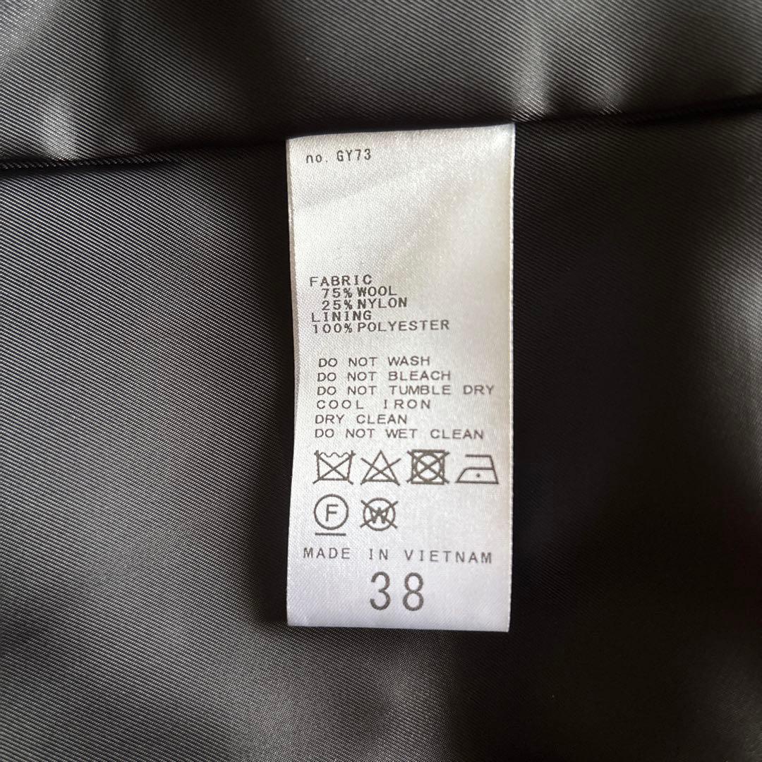 【極美品】Spick&Span W/Nyモッサジャケットライクコート ブラック