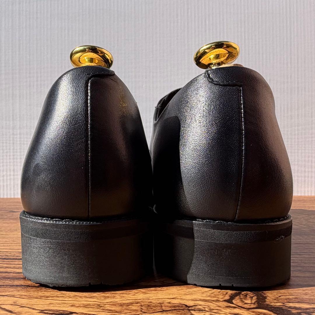 アシックスランウォーク ストレートチップ 25.5cm 黒 外羽根 革靴①