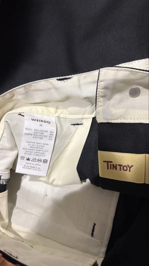 【新品未使用】WEIRDO ウィアード ツイルワークパンツ W30