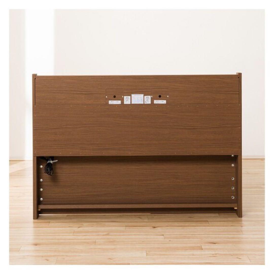 送料込み　ニトリ クイーン ベットフレーム 収納・コンセント付　アザン3浅型