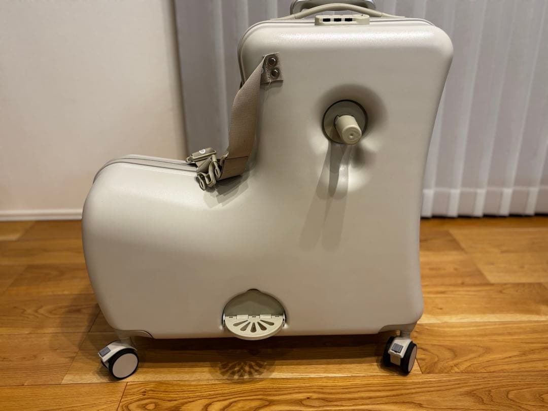 NORICCO ノリッコ 子供乗れるスーツケース 折りたたみ　パステルグレージュ