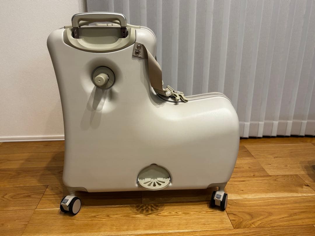 NORICCO ノリッコ 子供乗れるスーツケース 折りたたみ　パステルグレージュ