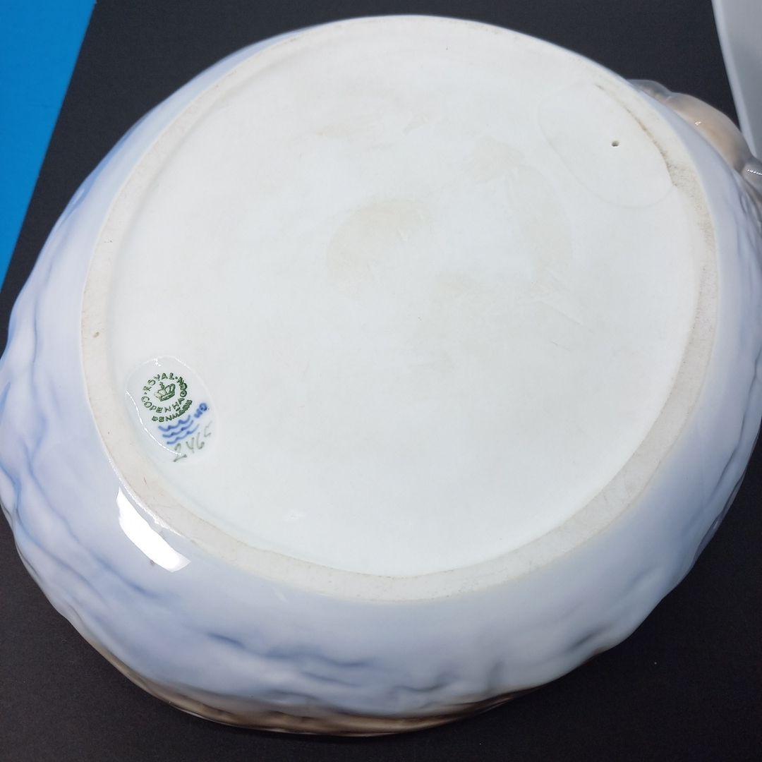 ロイヤルコペンハーゲン　蟹飾り付きシェル鉢 エリック.ニールセン　デザイン