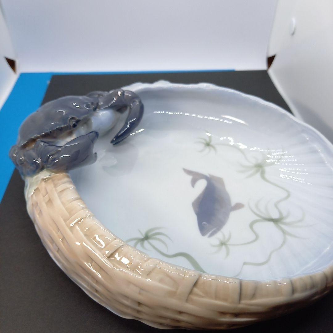 ロイヤルコペンハーゲン　蟹飾り付きシェル鉢 エリック.ニールセン　デザイン