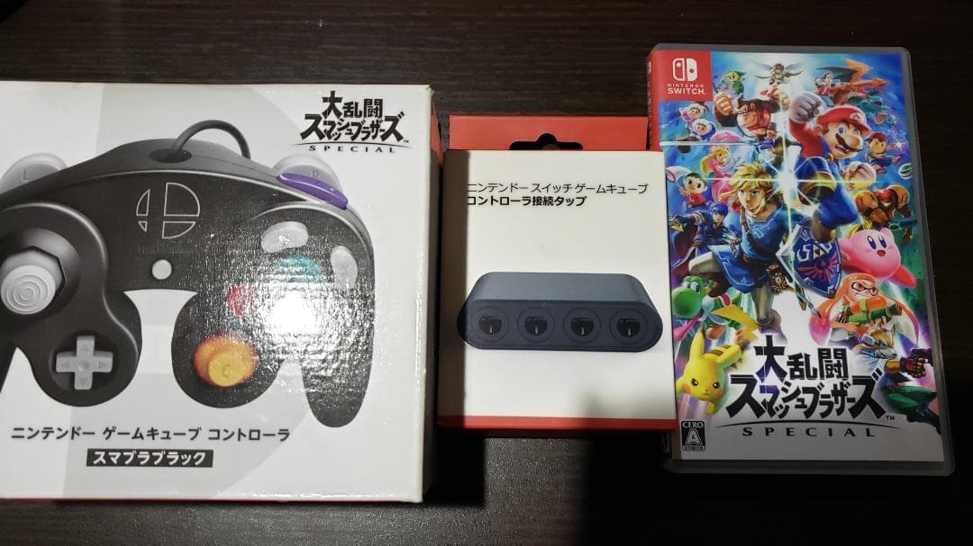 スマブラ switch GCコントローラー(純) GCコントローラー接続タップ