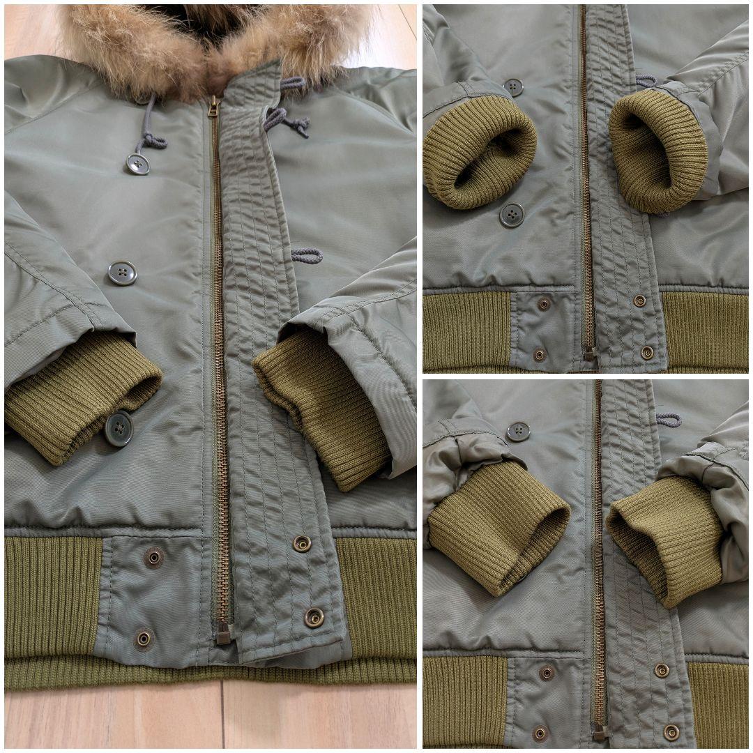 Schott×VICTIM ヴィクティムコラボ N2-B オリーブ 42 XL