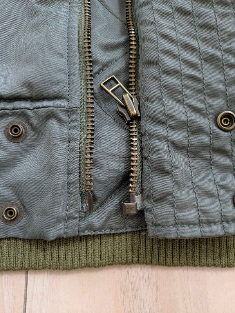 Schott×VICTIM ヴィクティムコラボ N2-B オリーブ 42 XL