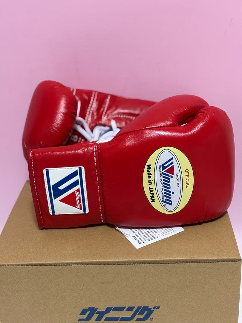 Winning 試合用ボクシンググローブ 8oz 8オンス レッド 新