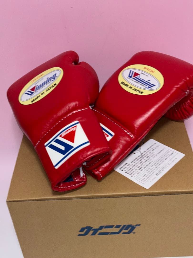Winning 試合用ボクシンググローブ 8oz 8オンス レッド 新