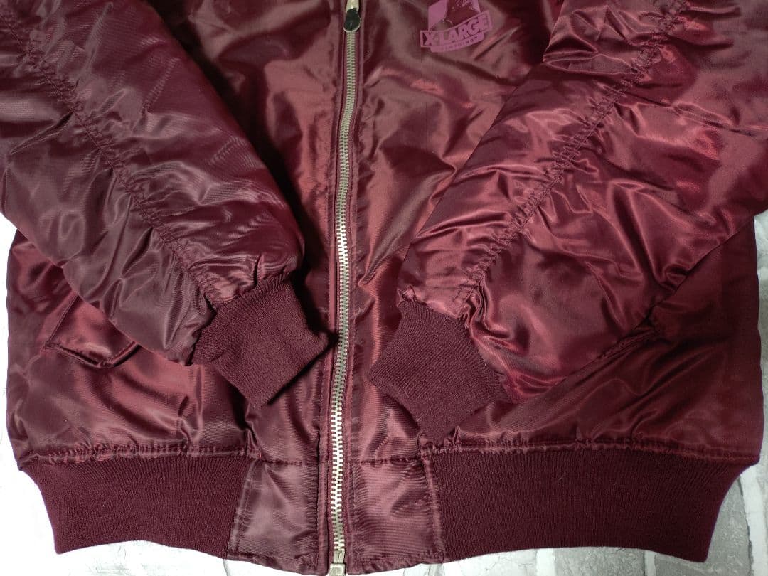 【希少XLサイズ】【XLARGE 】【ボルドー】【MA-1】 エクストララージ
