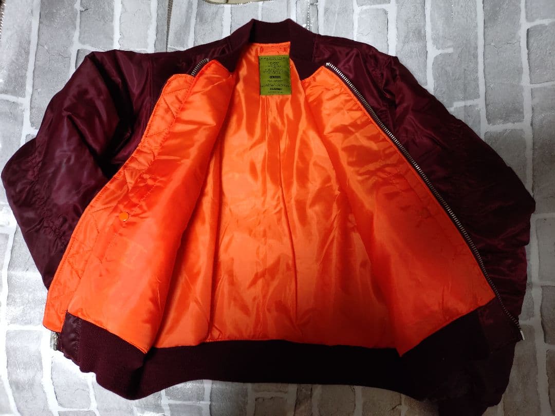 【希少XLサイズ】【XLARGE 】【ボルドー】【MA-1】 エクストララージ