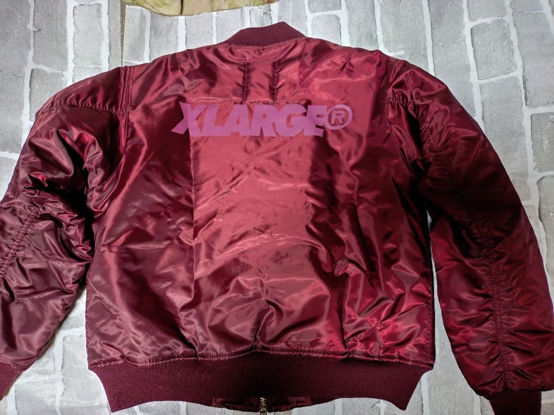 【希少XLサイズ】【XLARGE 】【ボルドー】【MA-1】 エクストララージ