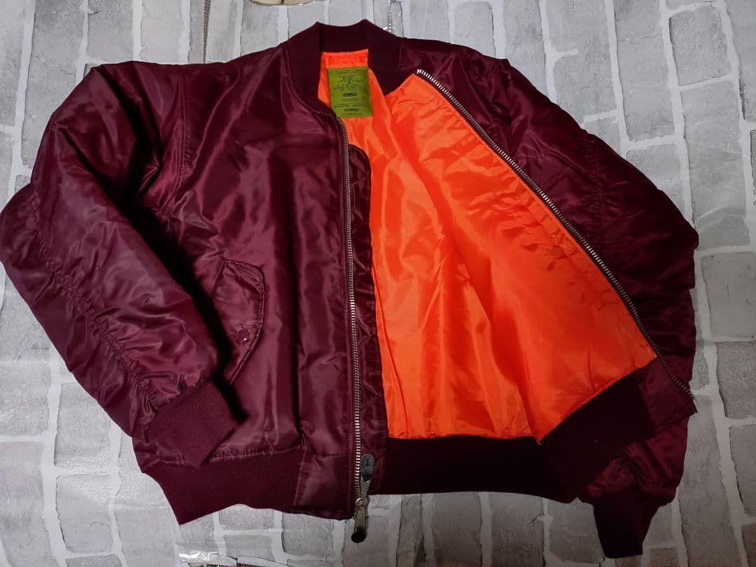 【希少XLサイズ】【XLARGE 】【ボルドー】【MA-1】 エクストララージ