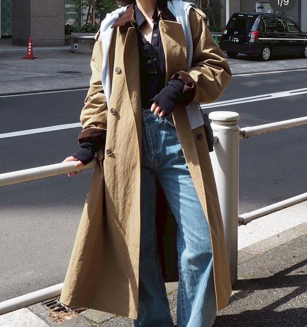 【専用】ETRETOKYO フードストールロングトレンチコート