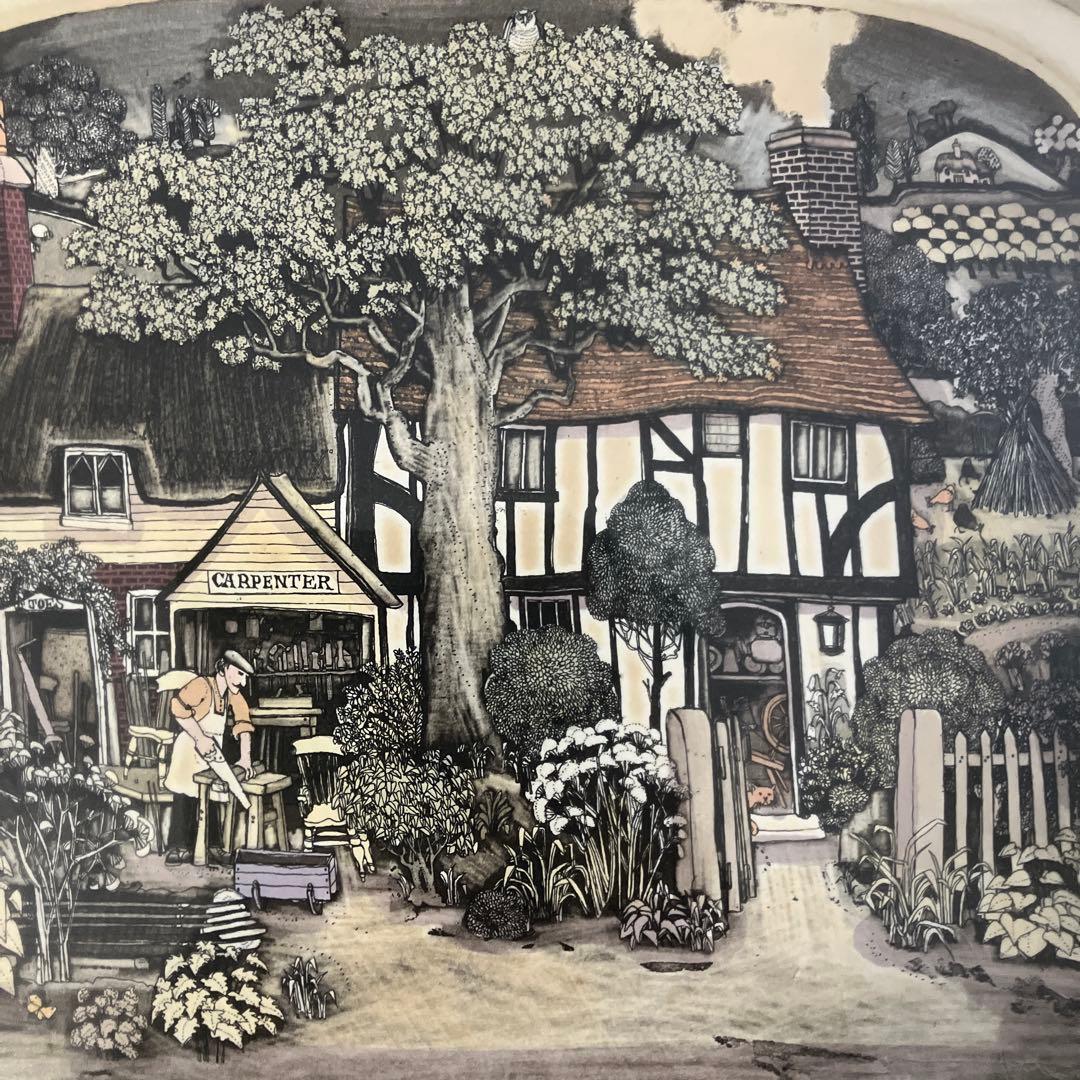 銅版画　グラハムクラーク「ジョーの家」