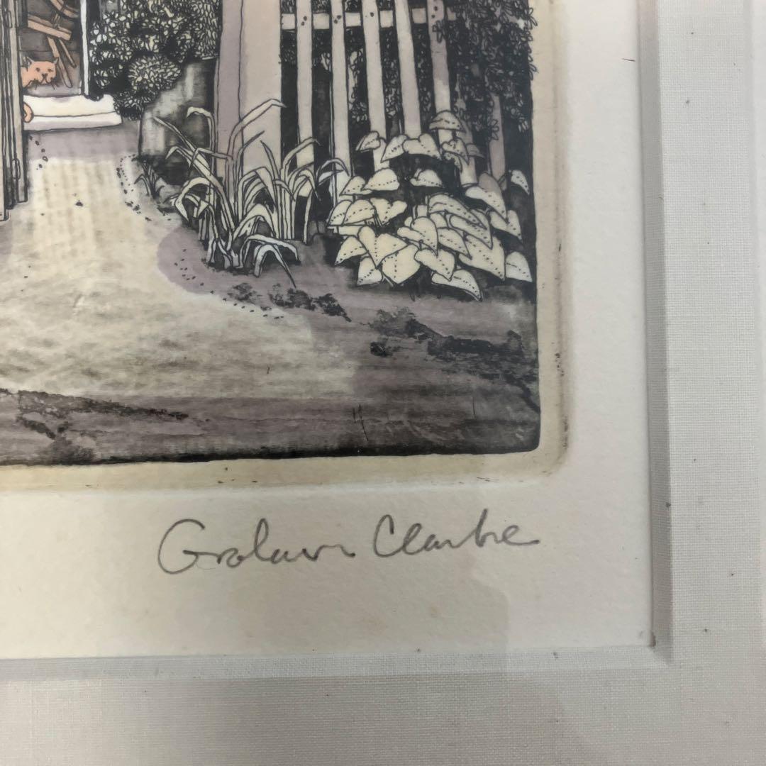 銅版画　グラハムクラーク「ジョーの家」