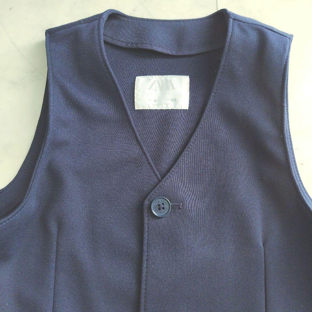 《美品 ZARA 》3点セット スーツ フォーマル ネイビー 卒業式 入学式