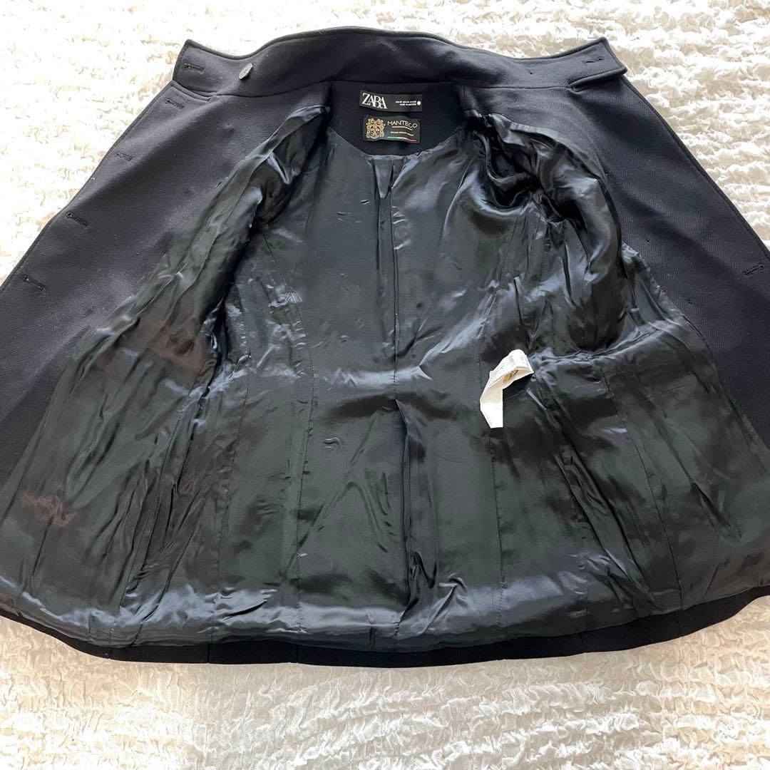 人気　ZARA MANTECO マンテコ　ナポレオンコート　金ボタン　ウール混