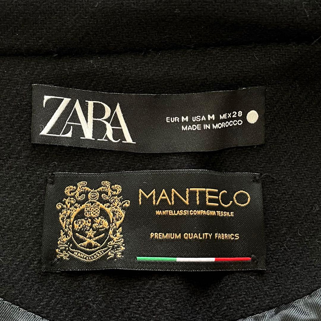 人気　ZARA MANTECO マンテコ　ナポレオンコート　金ボタン　ウール混