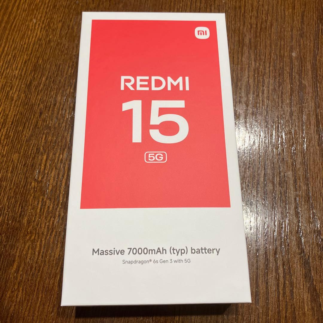 REDMI 15 5G 128GB チタングレー 本体 スマホ 新品未使用