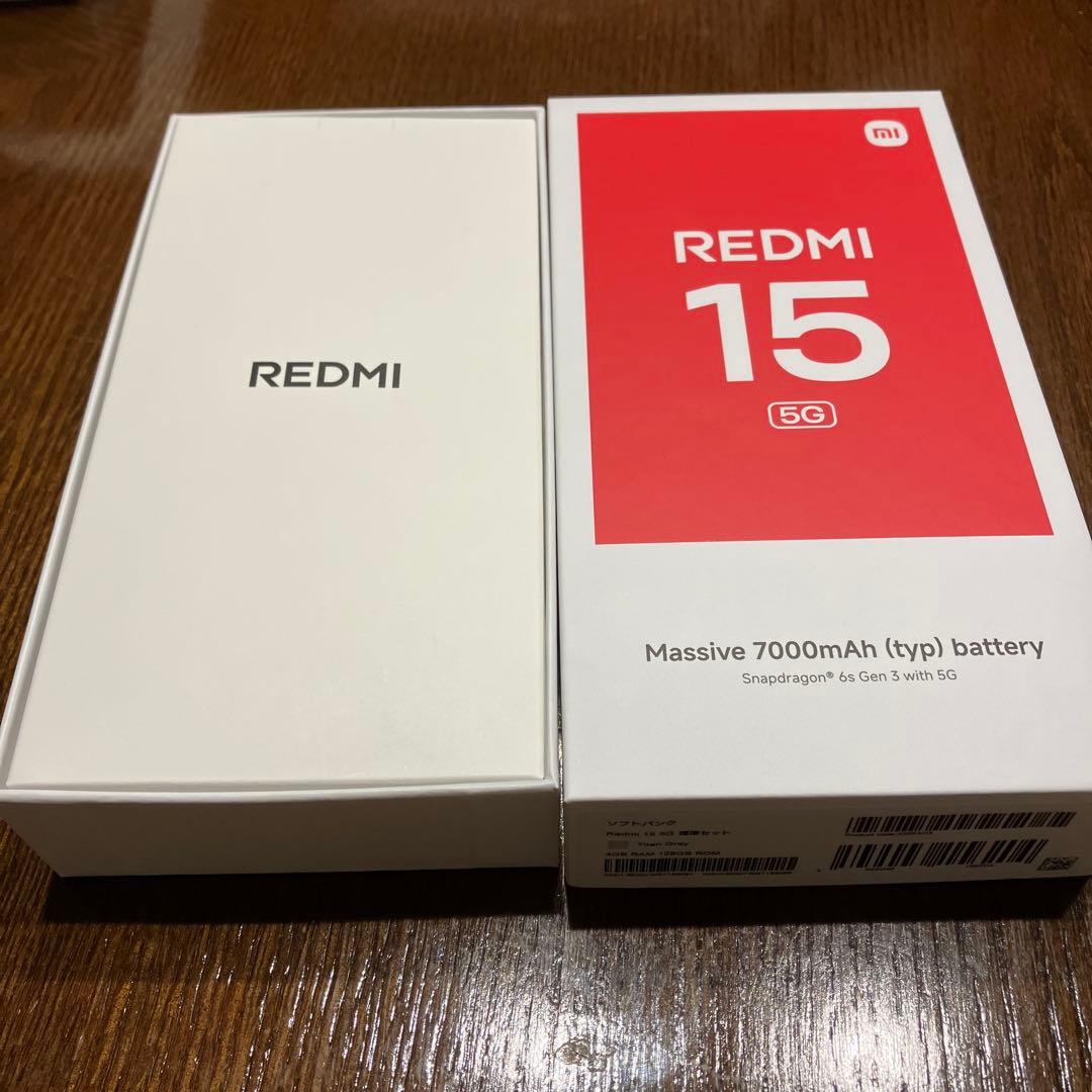 REDMI 15 5G 128GB チタングレー 本体 スマホ 新品未使用