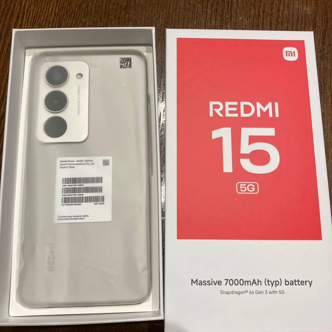 REDMI 15 5G 128GB チタングレー 本体 スマホ 新品未使用