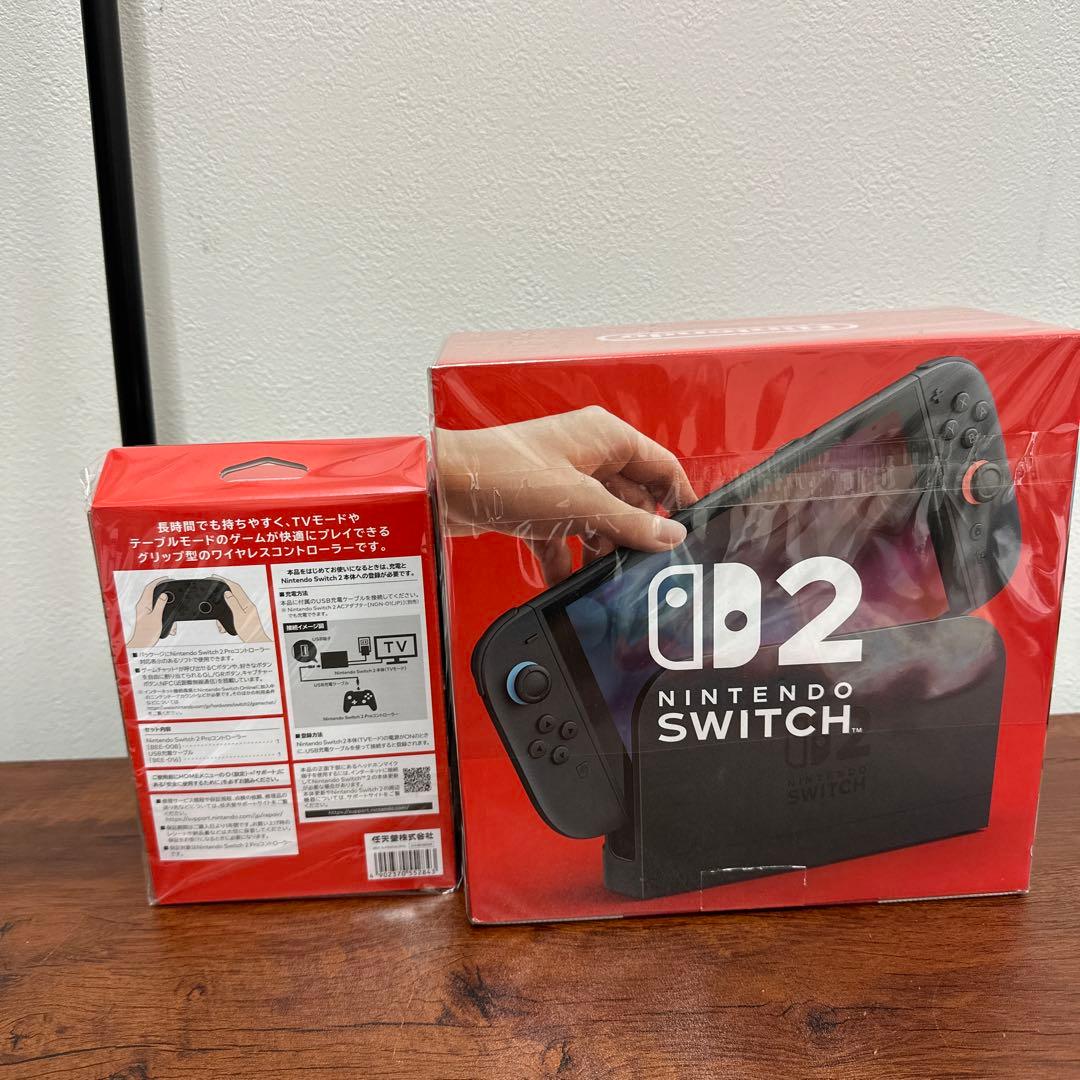 ★新品未使用★Switch2本体＋プロコン＋ソフト3本