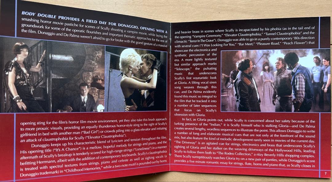 ボディ・ダブル　サウンドトラック　CD　3000枚限定盤　音楽ピノ・ドナッジオ