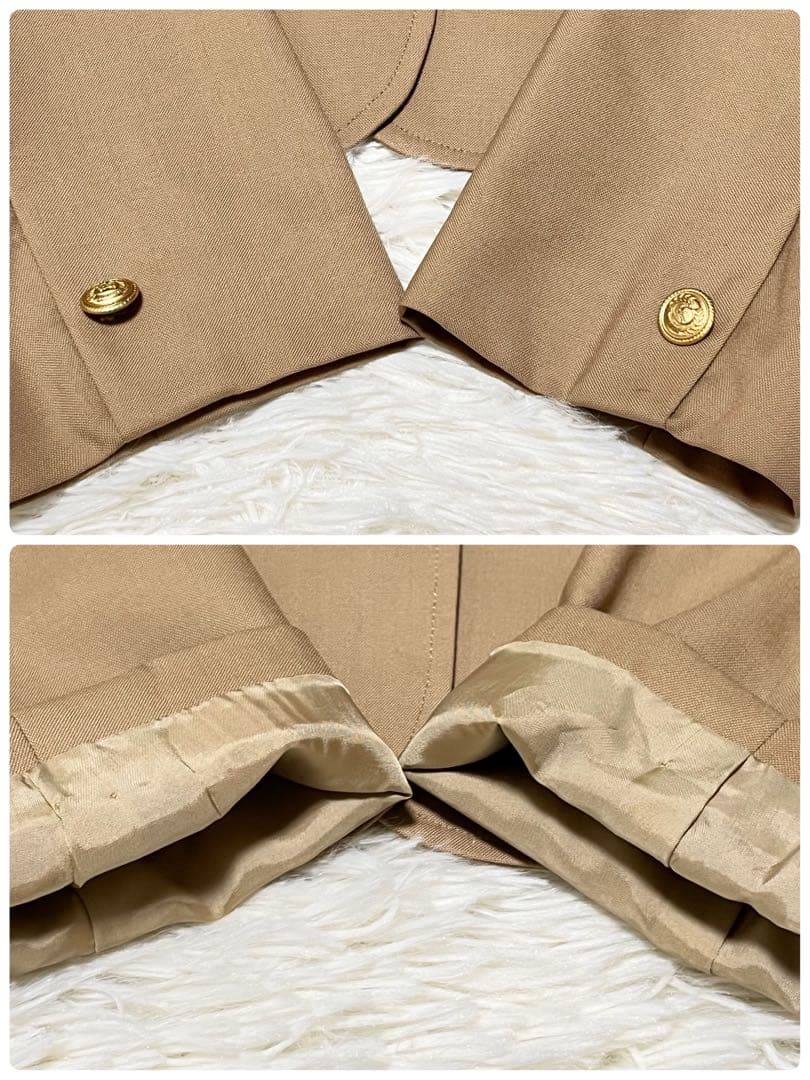 バーバリー ジャケット セットアップ 女の子 160 ウール　金ボタン