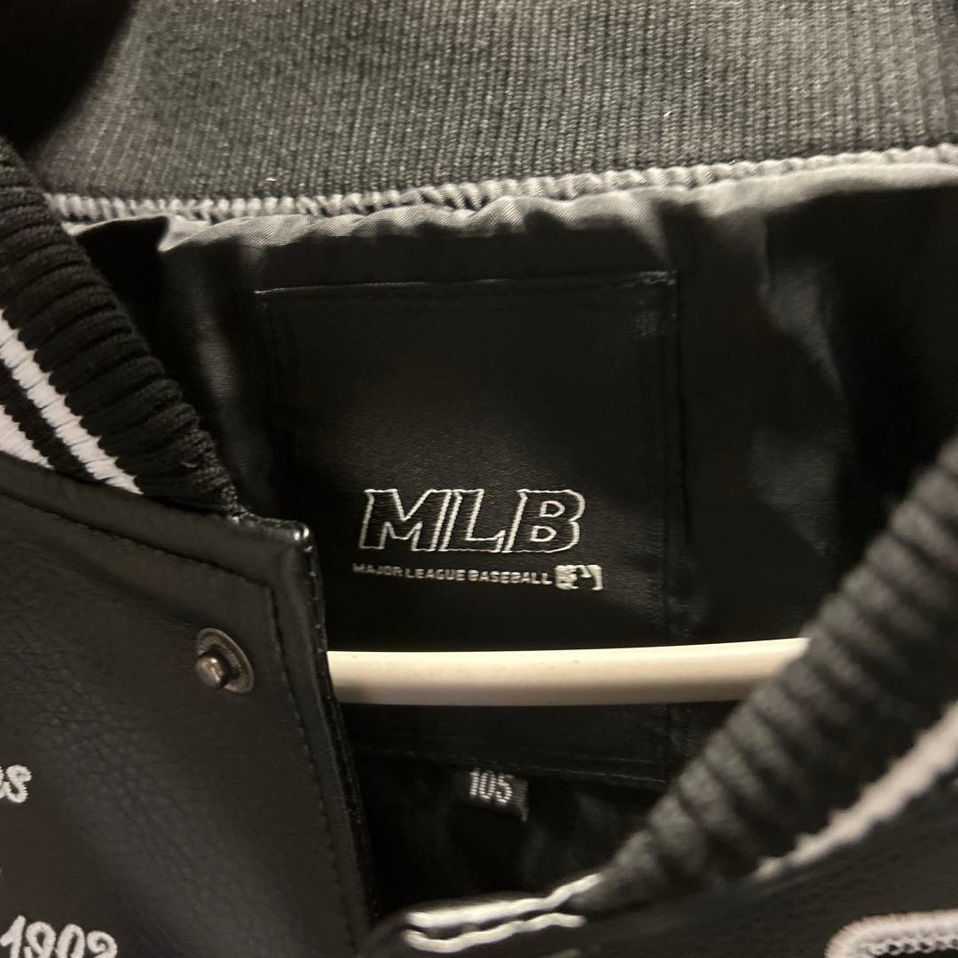 Yankees スタジャン レザー ブラック ホワイト