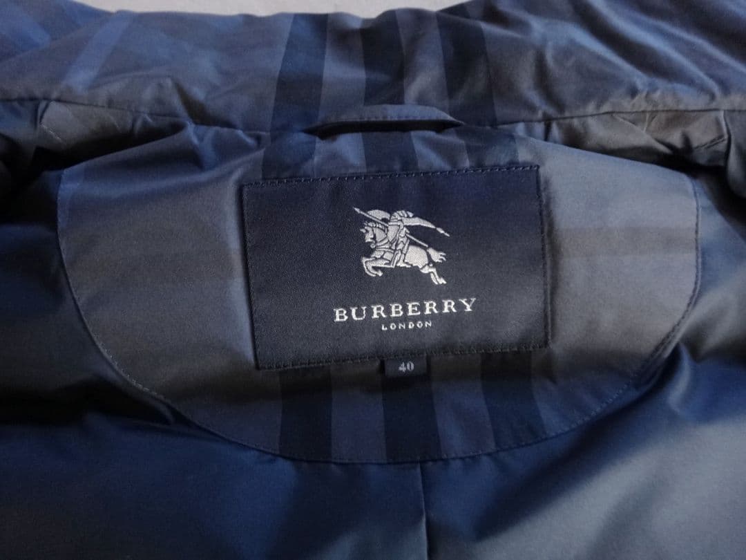 ★極美品★　BURBERRY LONDON　ダウン　ベスト　チェック柄　40号