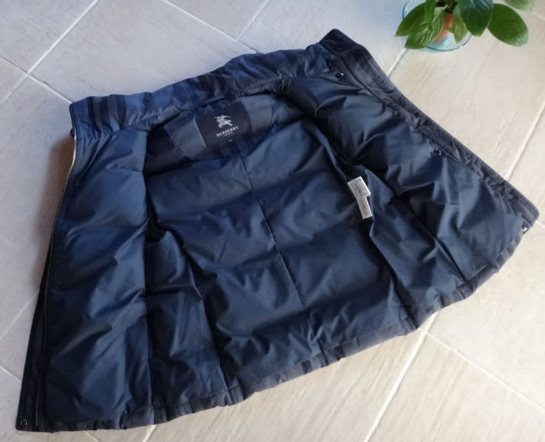 ★極美品★　BURBERRY LONDON　ダウン　ベスト　チェック柄　40号