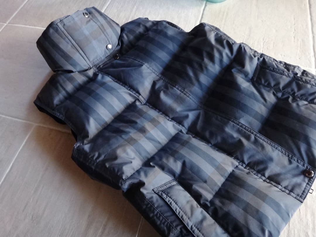 ★極美品★　BURBERRY LONDON　ダウン　ベスト　チェック柄　40号