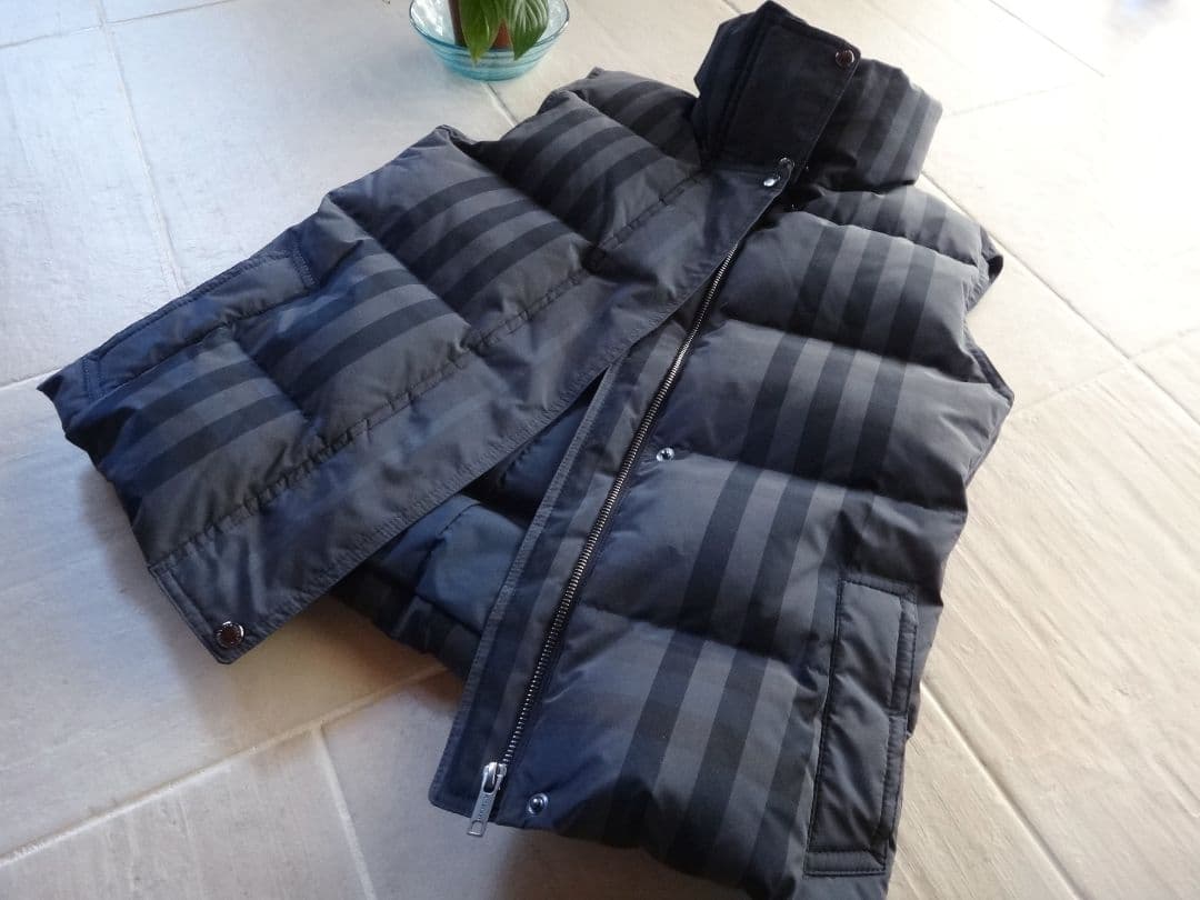 ★極美品★　BURBERRY LONDON　ダウン　ベスト　チェック柄　40号