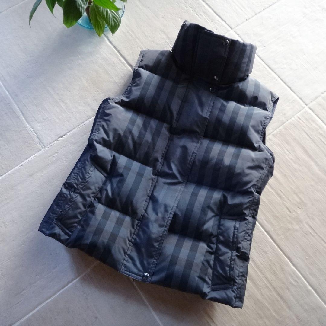 ★極美品★　BURBERRY LONDON　ダウン　ベスト　チェック柄　40号