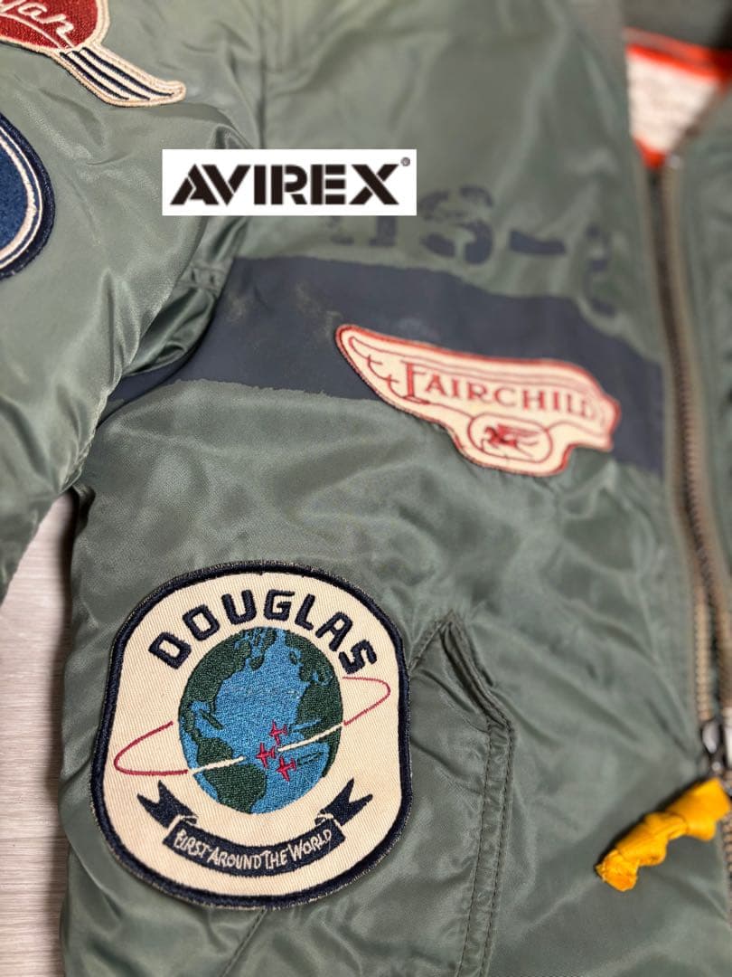 AVIREX MA-1 AVIATION CORP ワッペン フライトジャケット
