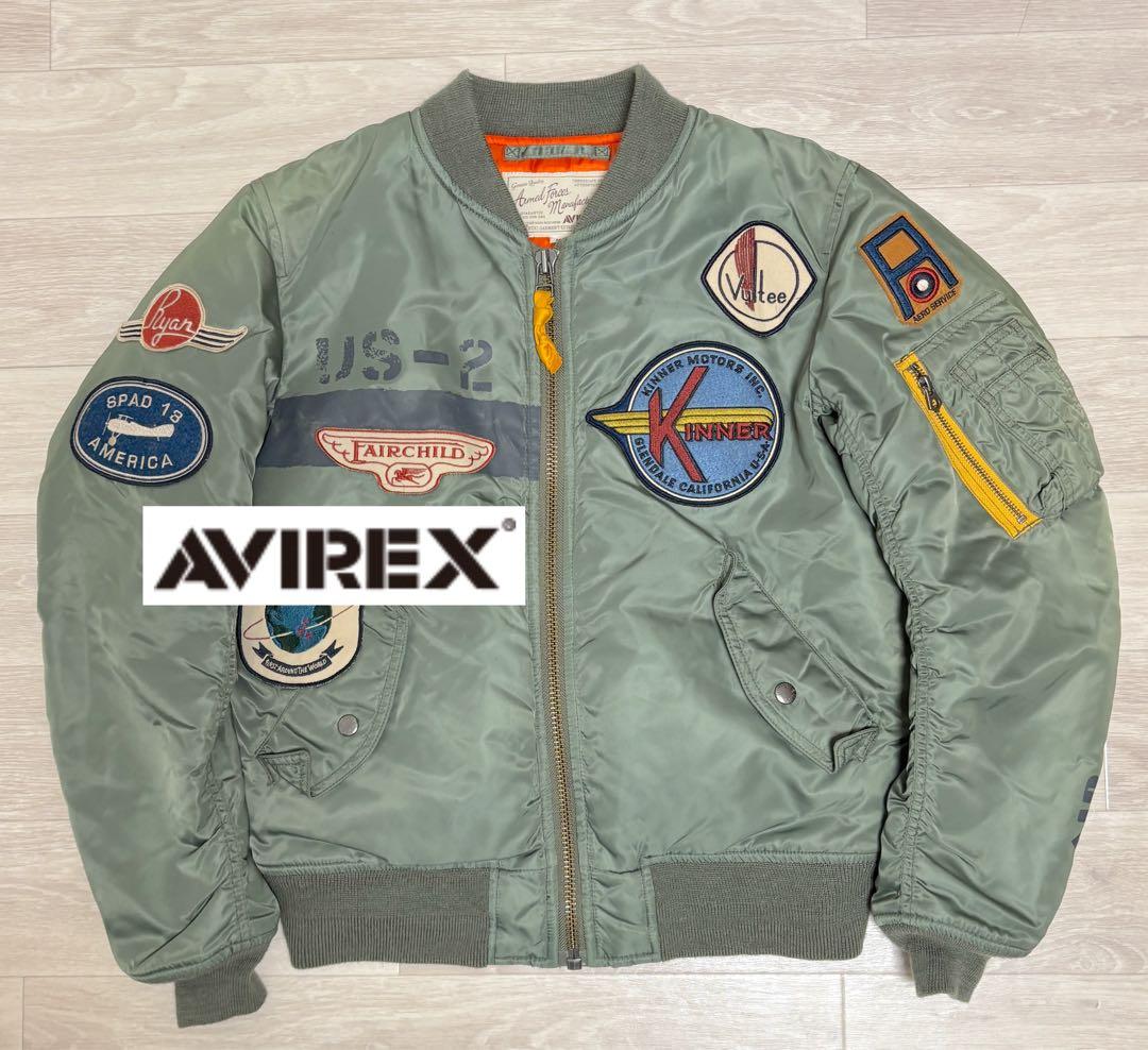 AVIREX MA-1 AVIATION CORP ワッペン フライトジャケット