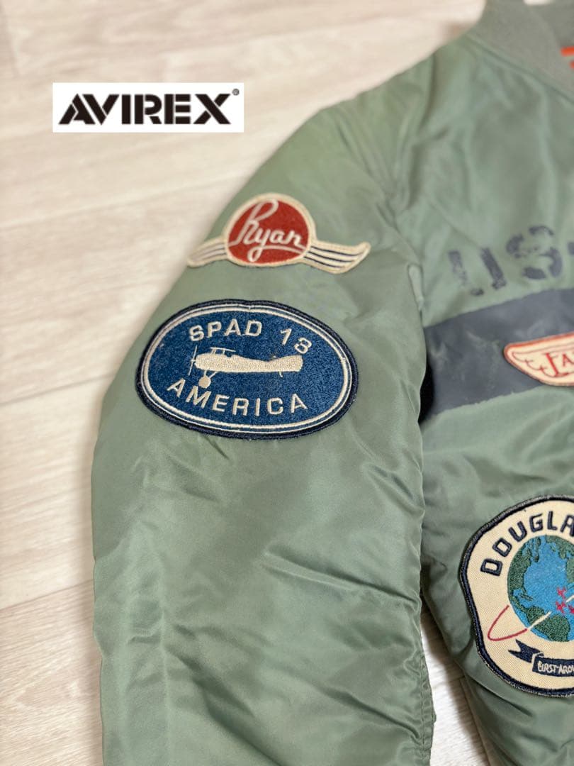 AVIREX MA-1 AVIATION CORP ワッペン フライトジャケット