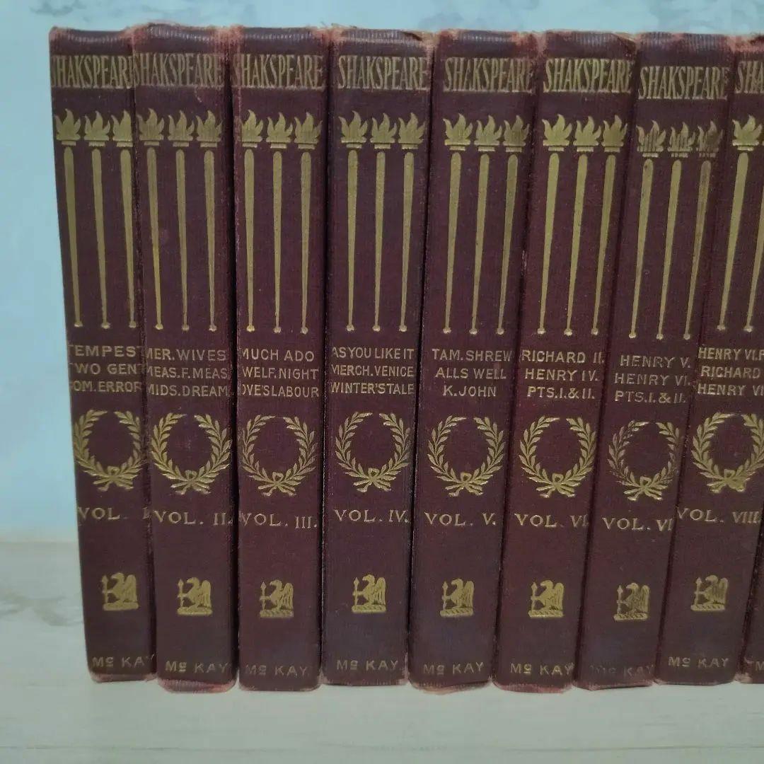 洋書　シェークスピア全集　Pocket Shakspeare　13巻　McKAY