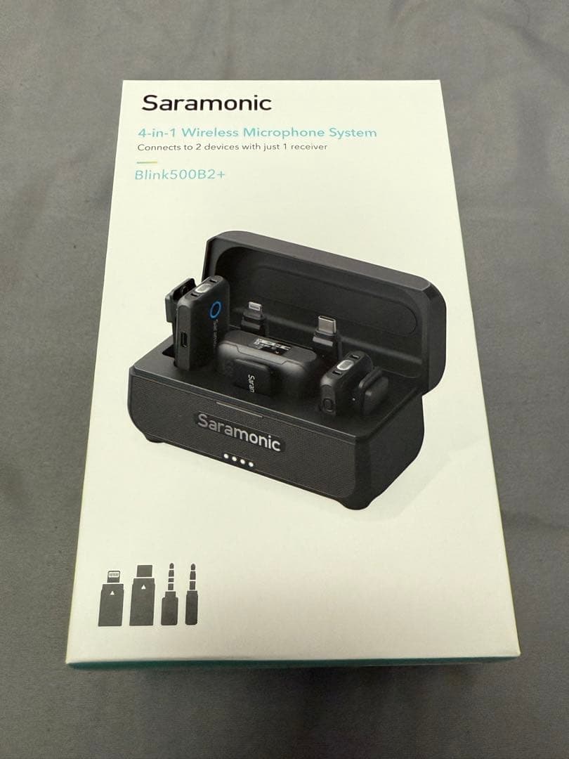 Saramonic Blink500B2+ ワイヤレスラベリアマイク