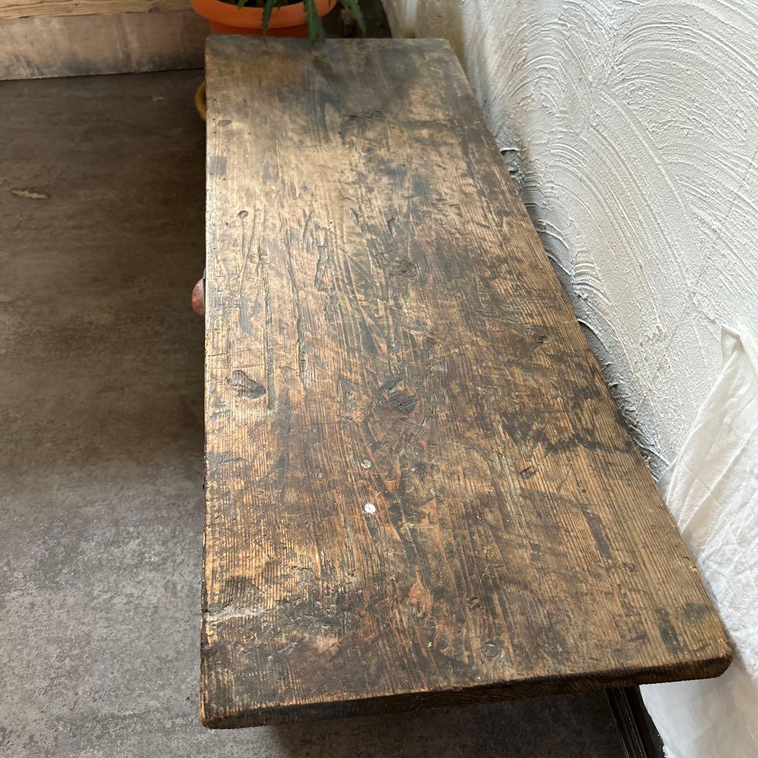 アンティーク　ちゃぶ台　時代物　引き出し付