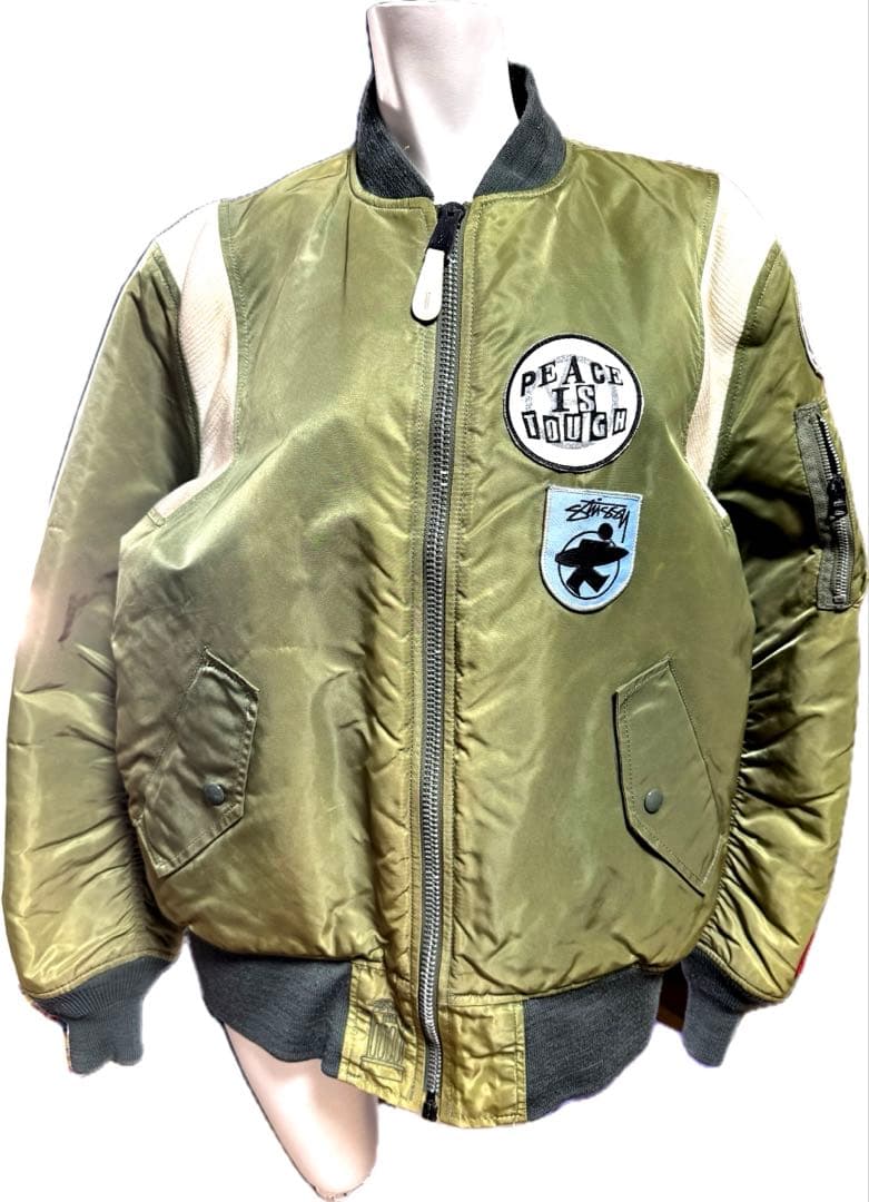 STUSSY ALPHA FRAGMENT MA-1 　２５周年モデル