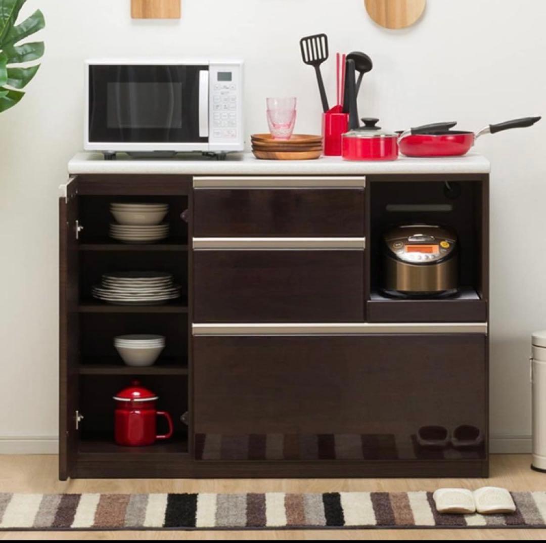 【引取可】ニトリ　キッチンカウンター　DW色