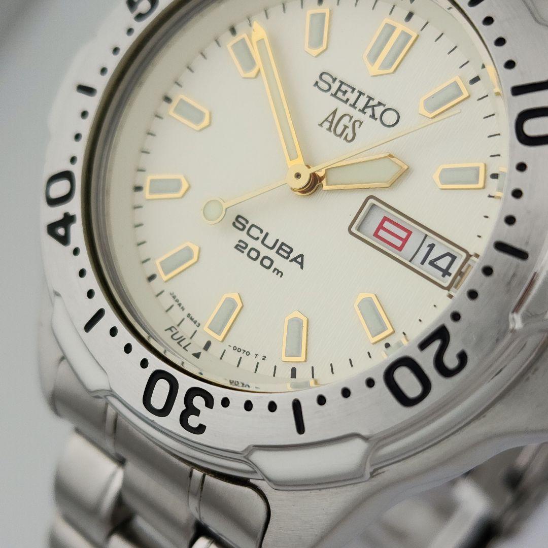 ​極美品・二次電池交換済】SEIKOセイコー スキューバ キネティック
