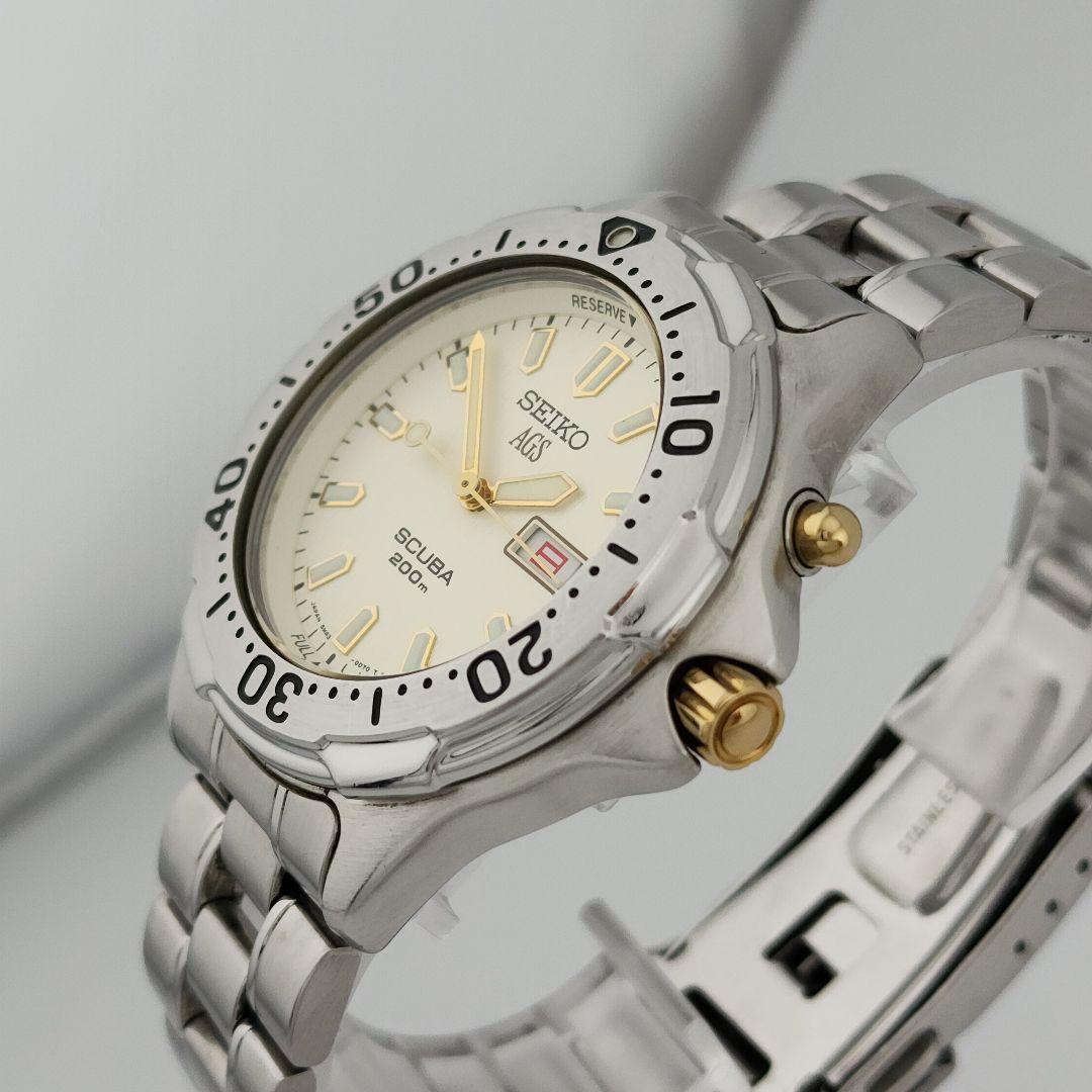 ​極美品・二次電池交換済】SEIKOセイコー スキューバ キネティック