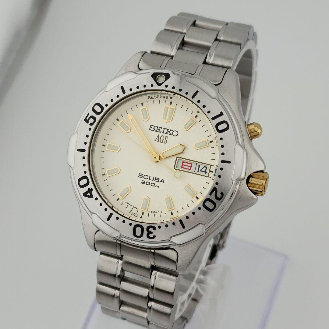 ​極美品・二次電池交換済】SEIKOセイコー スキューバ キネティック